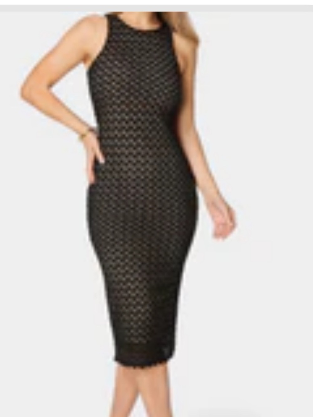 Bebe lace  racer back  midi